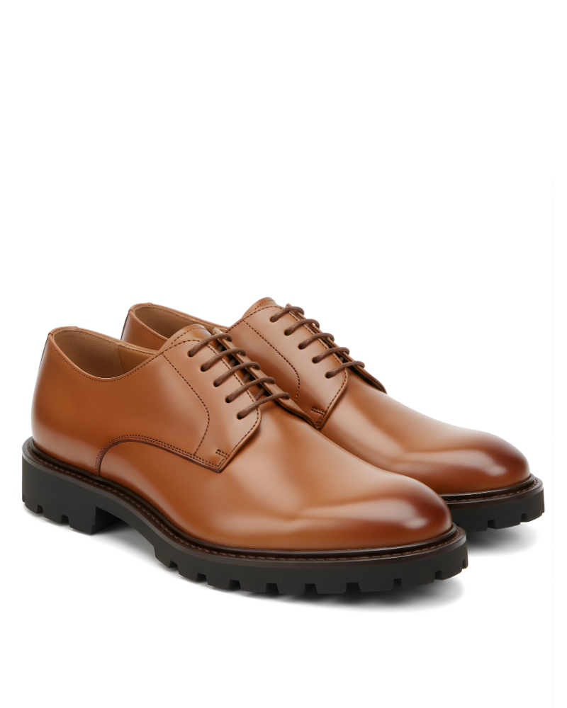 Derby Classique à Semelle Épaisse